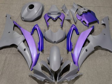 Matte Grey & Purple 2008-2016 R6 Fairings