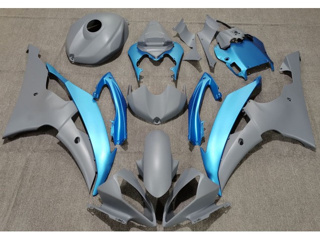 Matte Grey & Sky Blue 2008-2016 R6 Fairings