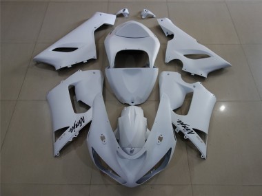 Matte White 2005-2006 ZX6R Fairings