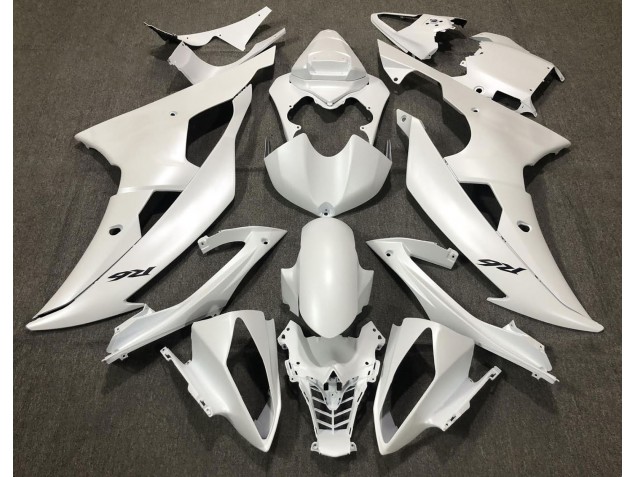 Matte White 2008-2016 R6 Fairings