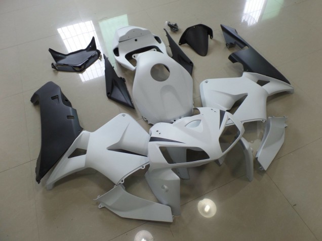 Matte White and Black 2005-2006 CBR600RR Fairings