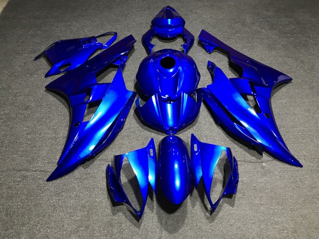 Metallic Blue Plain 2006-2007 R6 Fairings