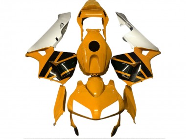 Mustard Yellow & Matte Silver 2003-2004 CBR600RR Fairings