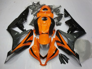 Orange Grey and Black 2007-2008 CBR600RR Fairings