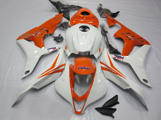 Orange and White HRC- CBR600RR 07-08 2007-2008 CBR600RR Fairings