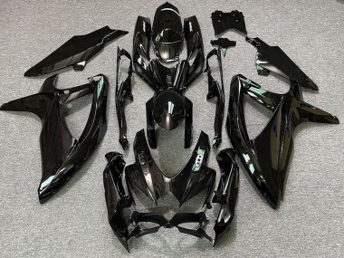 Gloss Black & White Logos 2008-2010 GSXR 600-750 Fairings