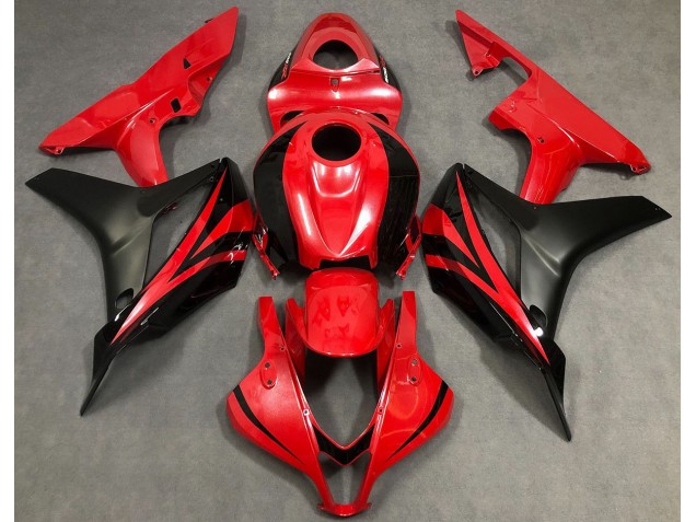 Pearl Red & Black 2007-2008 CBR600RR Fairings