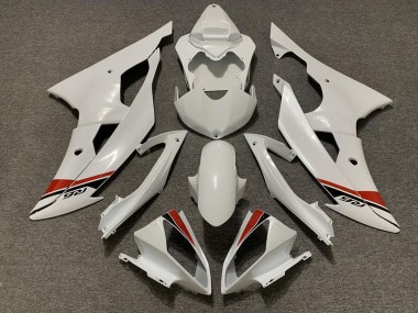 Pearl White 2008-2016 R6 Fairings