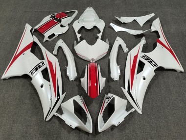 Pearl White & Gloss Red 2008-2016 R6 Fairings