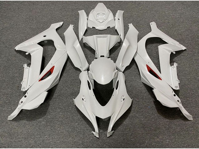 Pearl White Red Trim 2016-2019 ZX10R Fairings