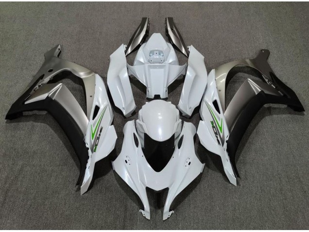 Pearl White and Silver 2016-2019 ZX10R Fairings