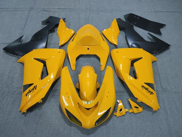 Pearl Yellow 2006-2007 ZX10R Fairings