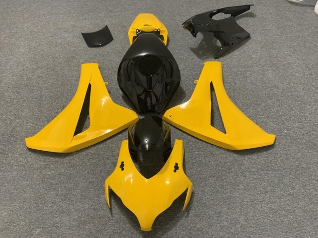 Pearl Yellow and Black 2008-2011 CBR1000RR Fairings