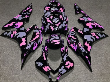 Pink and Grey Camouflage 2007-2008 CBR600RR Fairings