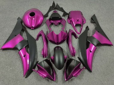 Pink and Matte Black 2008-2016 R6 Fairings