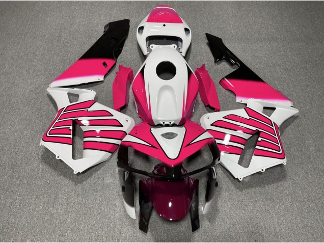 Pink and White Wings 2005-2006 CBR600RR Fairings