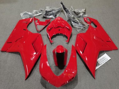 Plain Gloss Red 2007-2014 Ducati 848 1098 1198 Fairings