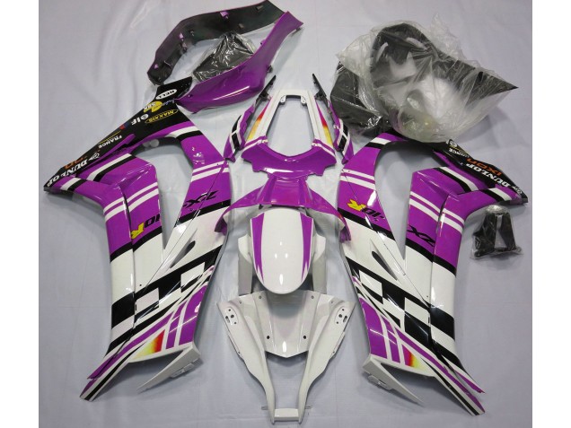 Purple Black and White 2011-2015 ZX10R Fairings