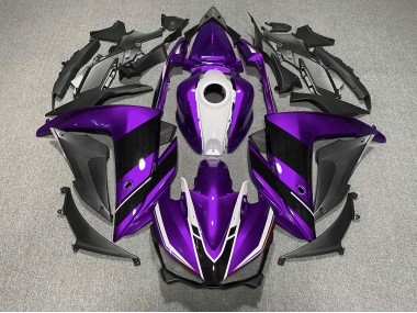 Purple Black and White 2015-2018 R3 Fairings