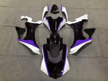 Purple Black and White 2015-2019 R1 Fairings