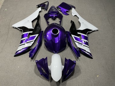 Purple Black and White OEM Style 2008-2016 R6 Fairings