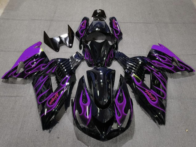 Purple Flame 2006-2011 ZX14R Fairings