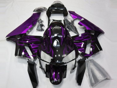 Purple Flames 2003-2004 CBR600RR Fairings