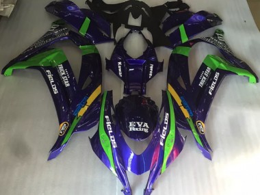 Purple Green and Gloss 2016-2019 ZX10R Fairings