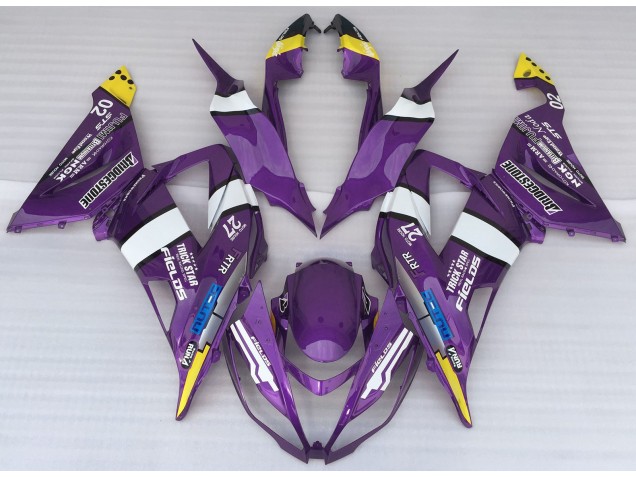 Purple Logo Style 2013-2018 ZX6R Fairings