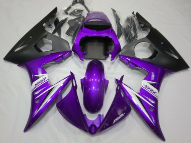 Purple & White 2003-2004 R6 Fairings