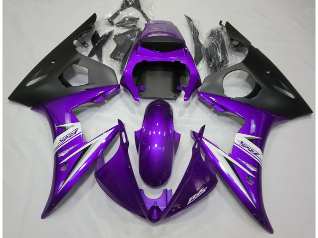 Purple & White 2003-2004 R6 Fairings