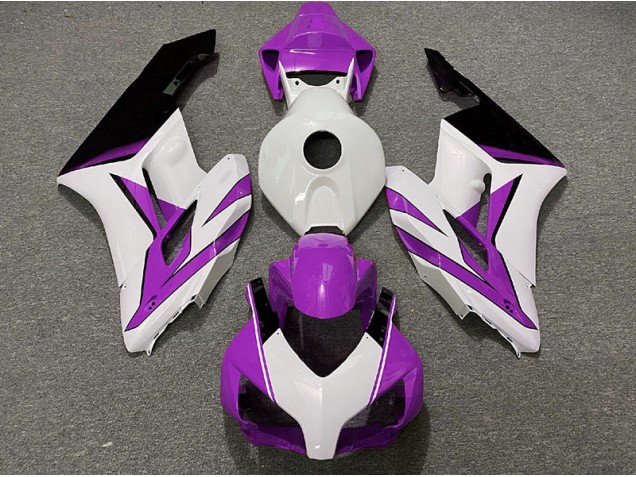 Purple White and Gloss Black 2004-2005 CBR1000RR Fairings