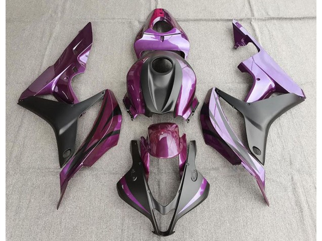 Purple and Matte Black 2007-2008 CBR600RR Fairings