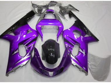 Purple and Silver 2001-2003 GSXR 600-750 Fairings