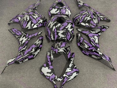 Purple and Silver Camo 2009-2012 CBR600RR Fairings