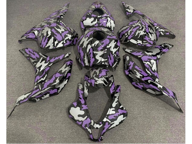 Purple and Silver Camo 2009-2012 CBR600RR Fairings