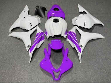 Purple and White Side Stripe 2009-2012 CBR600RR Fairings