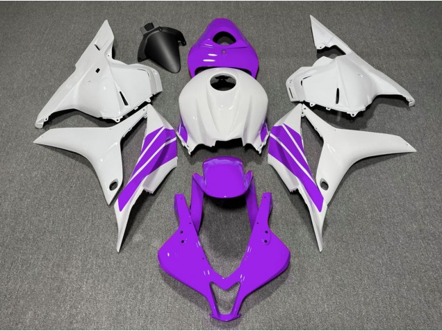 Purple and White Side Stripe 2009-2012 CBR600RR Fairings