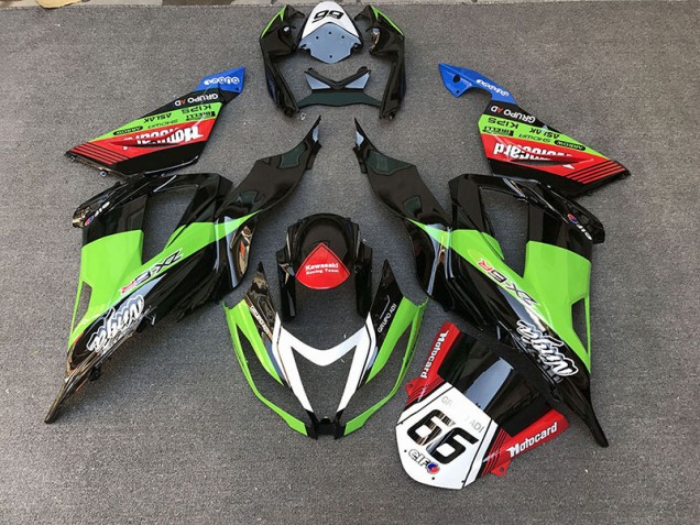 Racing Style Green 2013-2018 ZX6R Fairings