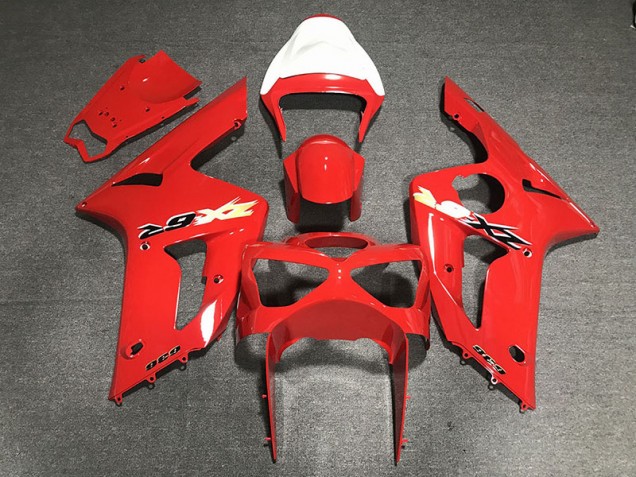 Red 636 2003-2004 ZX6R Fairings