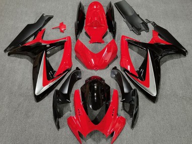 Red Black OEM Style 2006-2007 GSXR 600-750 Fairings