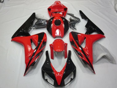 Red Black OEM Style No Decals 2006-2007 CBR1000RR Fairings