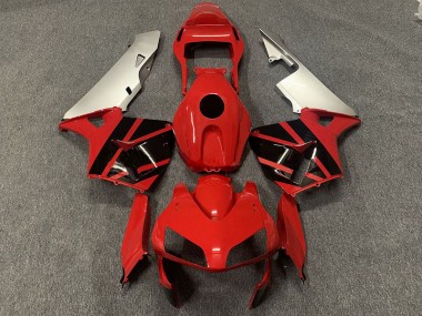 Red Black and Silver 2003-2004 CBR600RR Fairings