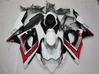 Red Black and White 2005-2006 GSXR 1000 Fairings