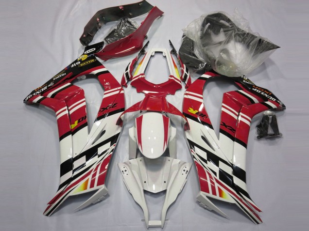 Red Black and White 2011-2015 ZX10R Fairings