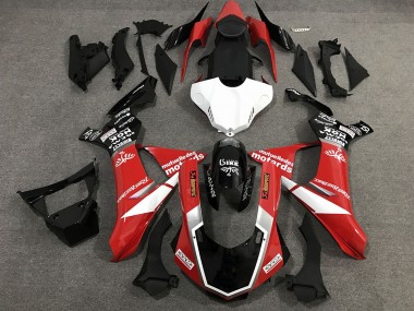 Red Black and White Custom Style Gloss 2015-2019 R1 Fairings