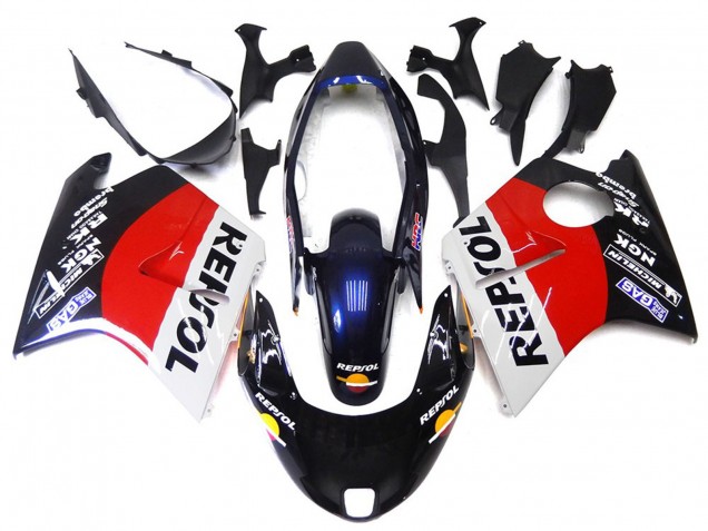 Red Black and White Repsol 1996-2007 CBR1100XX Fairings