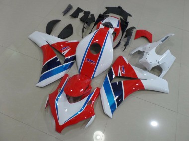 Red Blue and White 2008-2011 CBR1000RR Fairings