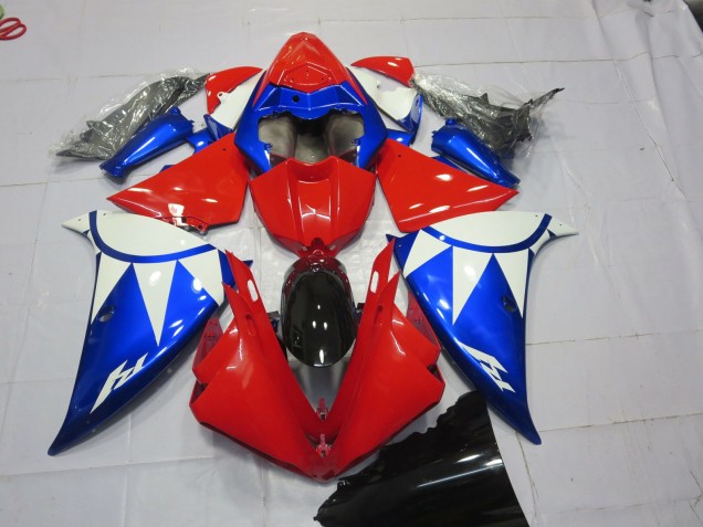 Red Blue and White 2012-2014 R1 Fairings