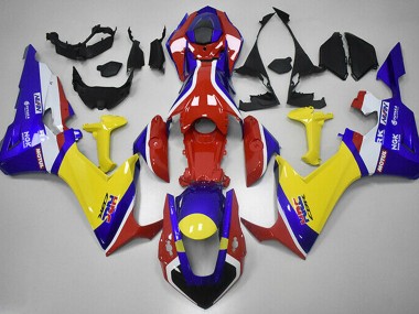 Red Blue and Yellow HRC 2017-2023 CBR1000RR Fairings